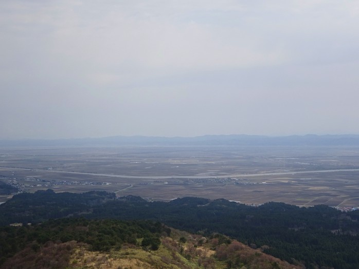 04 The view from Mt Kanpū_ Reclaimed land Hachirogata